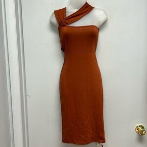 NWT Mundefeis YOUNGER NOW Dress -Rust Size XL